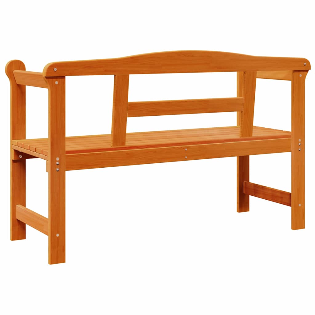 Kerti pad tárolóval Barna 119 x 44 x 76 cm Tömör fenyőfa