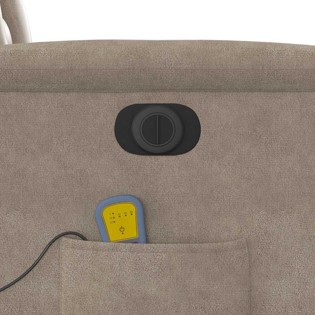 tópszínű mikroszálas szövet elektromos dönthető masszázsfotel