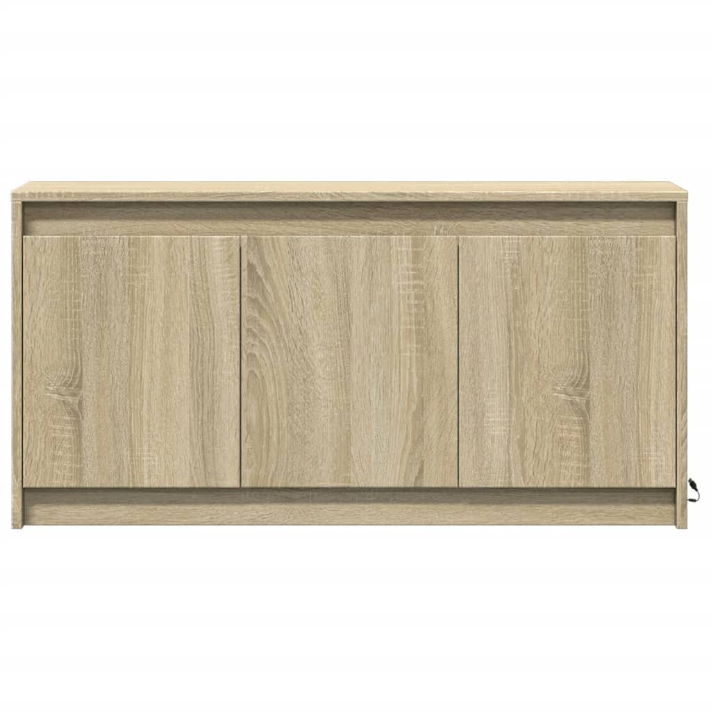 sonoma tölgy színű szerelt fa LED-es TV-szekrény 100x34x50 cm
