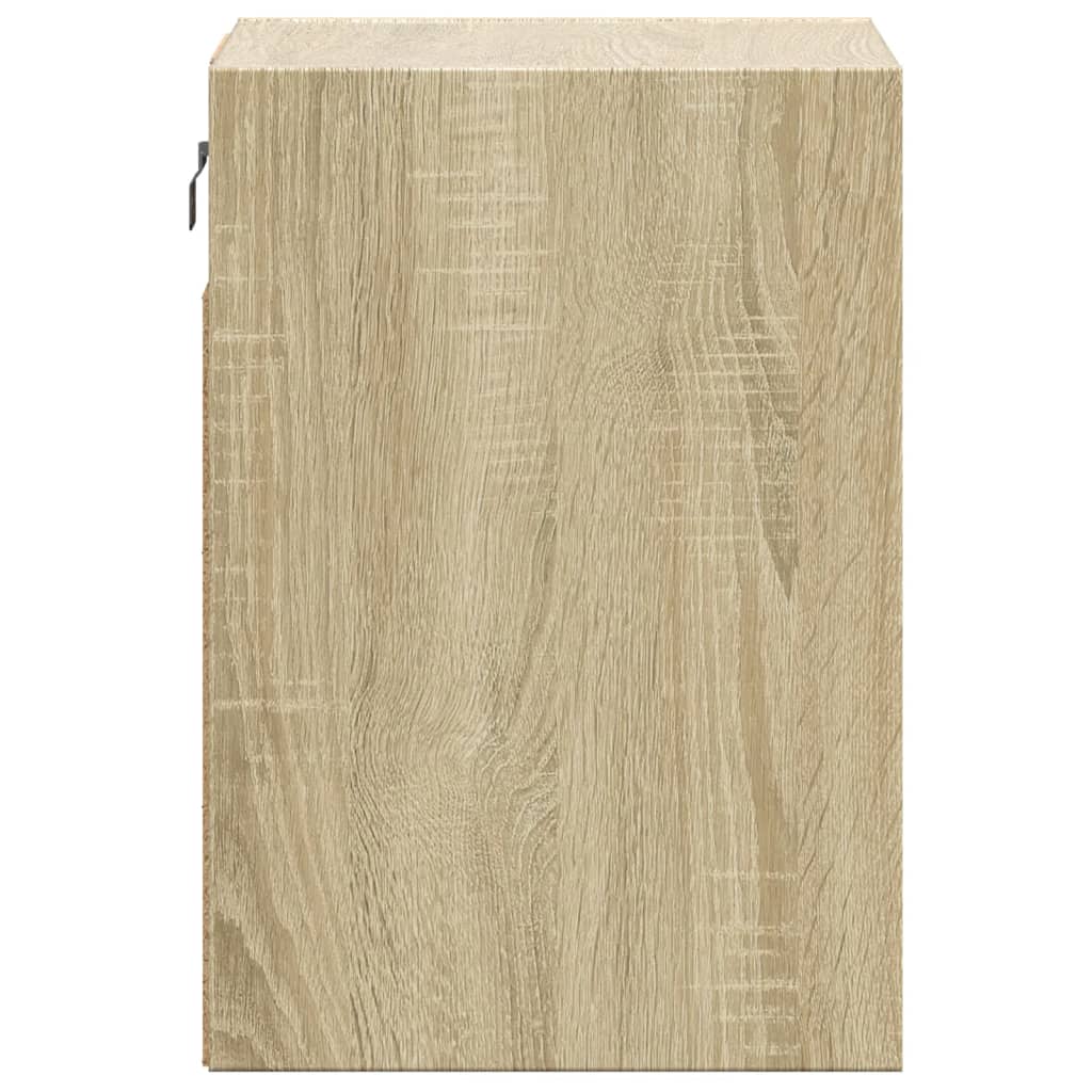 sonoma tölgy színű fali TV-szekrény LED-ekkel 41x31x45 cm