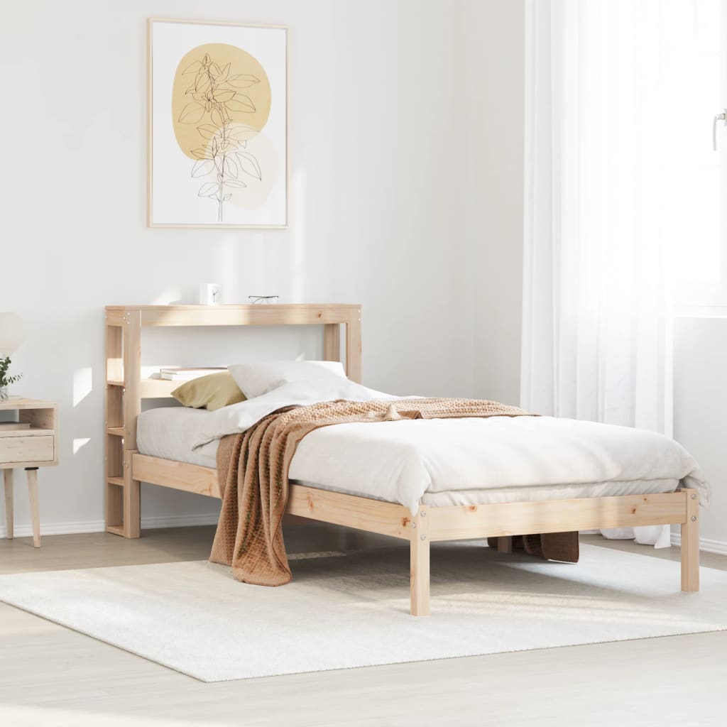 tömör fenyőfa ágy matrac nélkül 75 x 190 cm