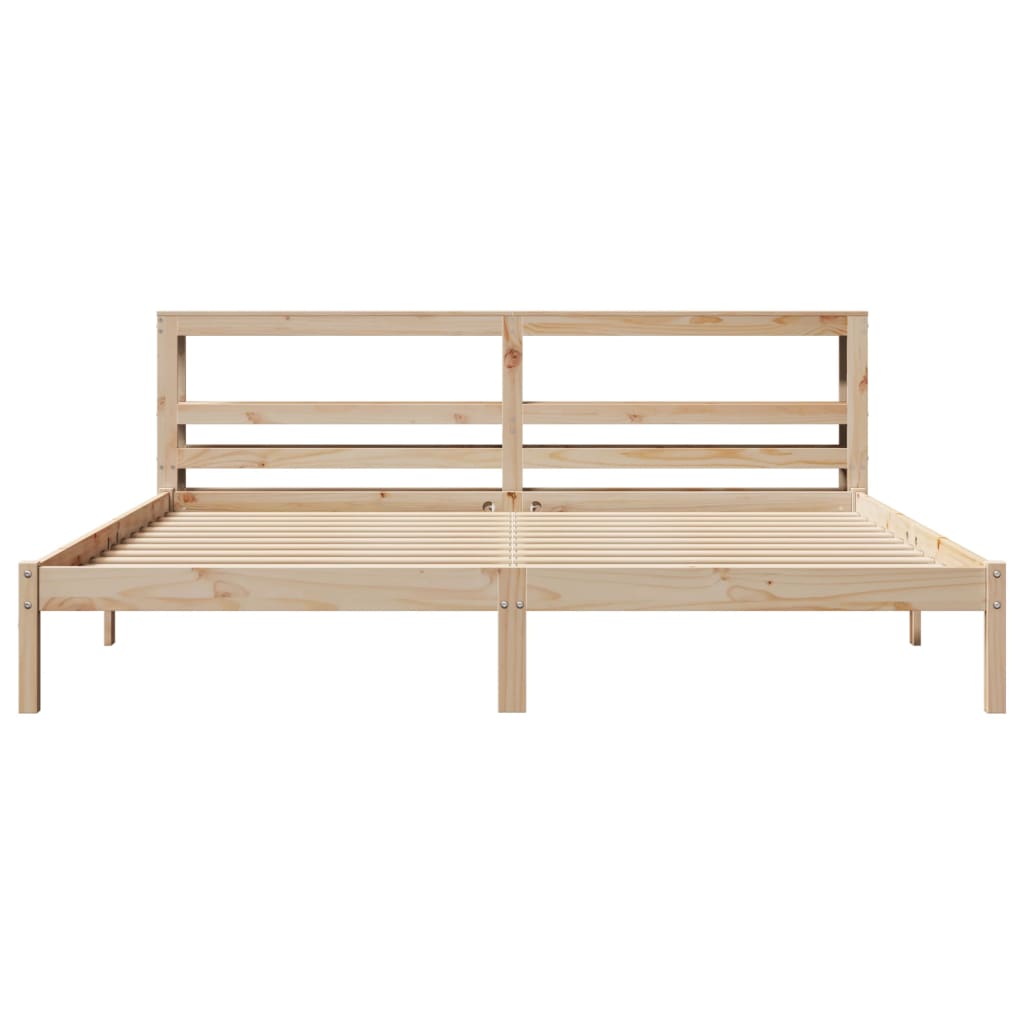 tömör fenyőfa ágy matrac nélkül 200 x 200 cm
