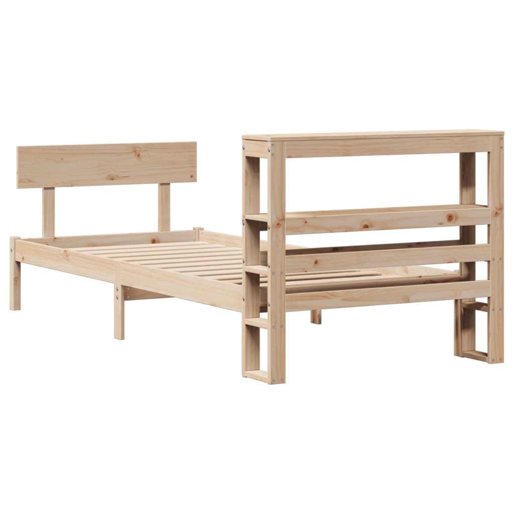 tömör fenyőfa ágy matrac nélkül 90 x 200 cm