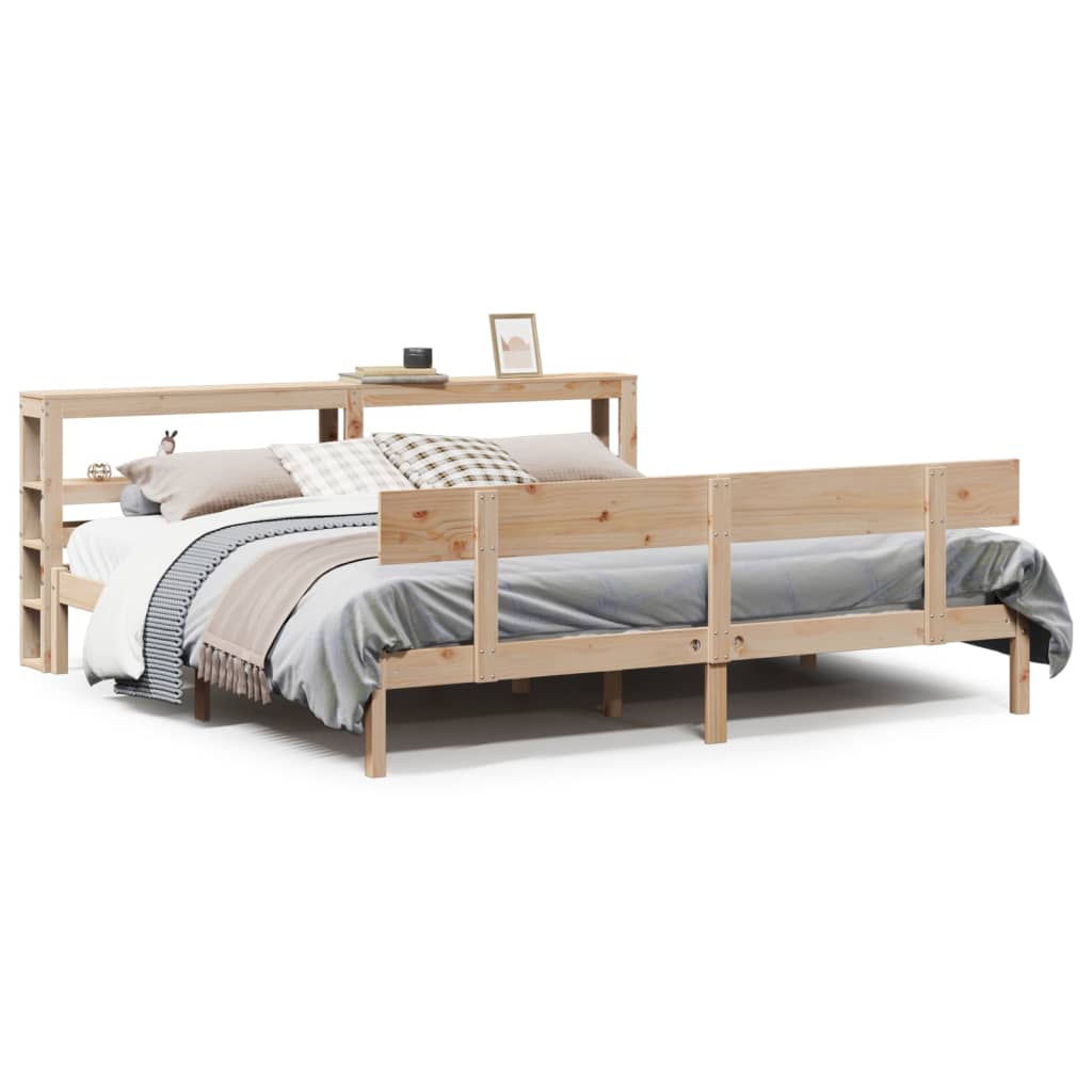 tömör fenyőfa ágy matrac nélkül 200 x 200 cm