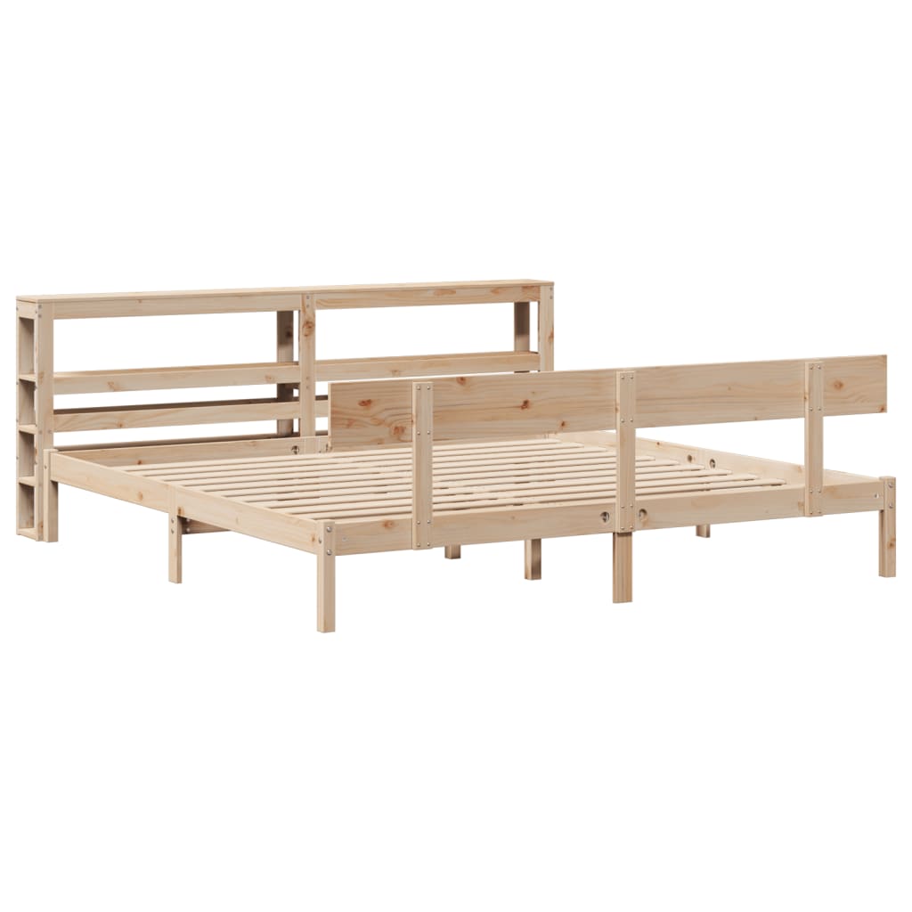 tömör fenyőfa ágy matrac nélkül 200 x 200 cm