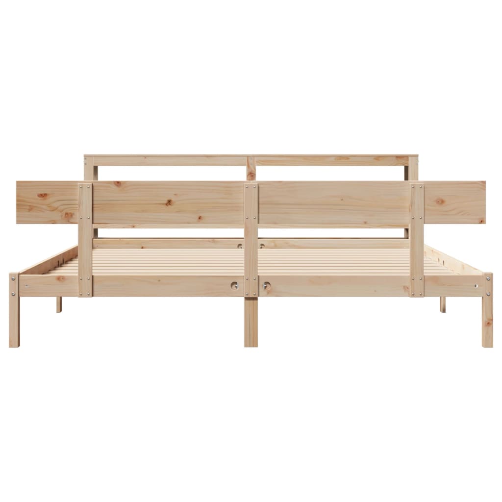 tömör fenyőfa ágy matrac nélkül 200 x 200 cm