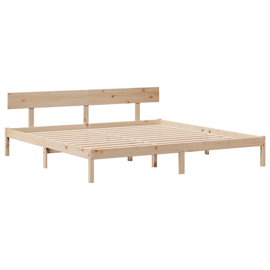 tömör fenyőfa ágy matrac nélkül 200 x 200 cm
