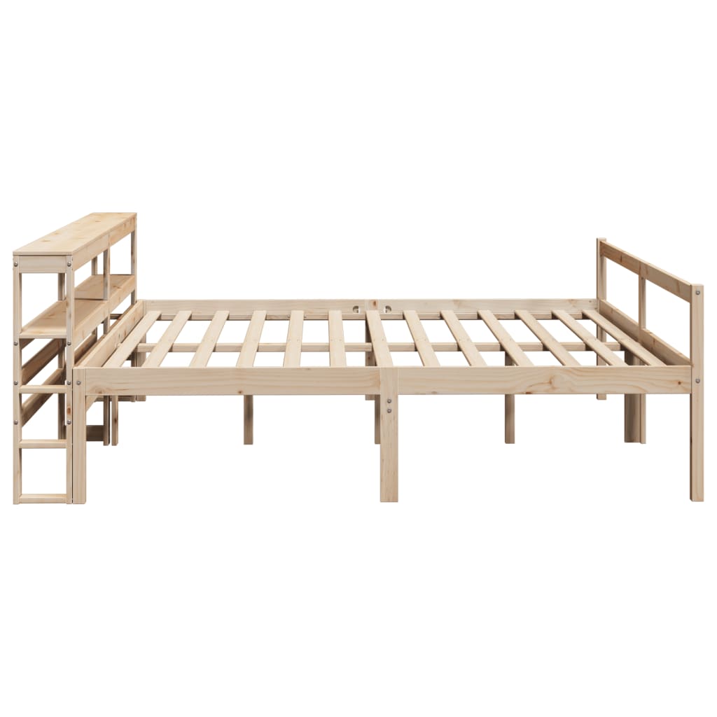 tömör fenyőfa ágy időseknek fejtámlával 200 x 200 cm