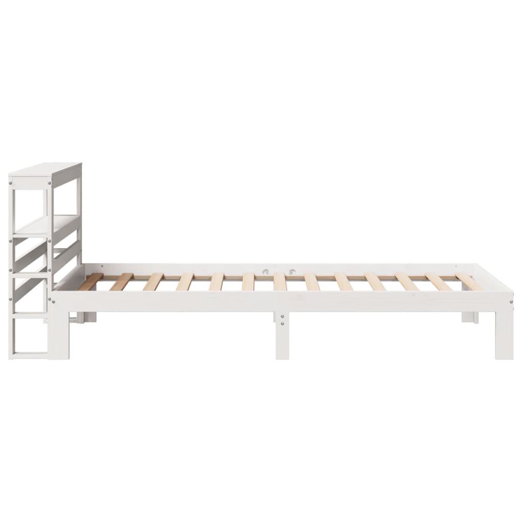 fehér ágykeret fejtámlával matrac nélkül 90x200 cm