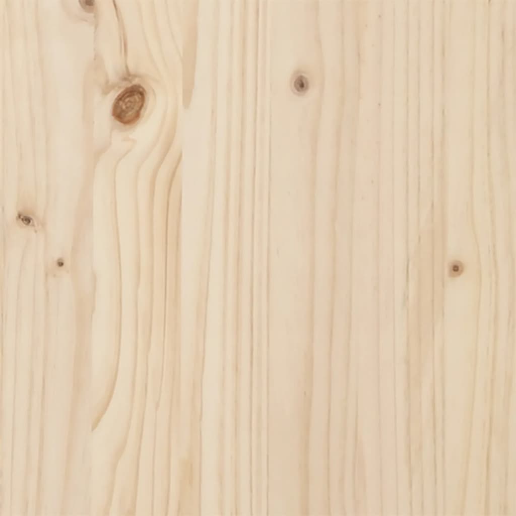 tömör fenyőfa ágykeret fejtámlával 90 x 200 cm