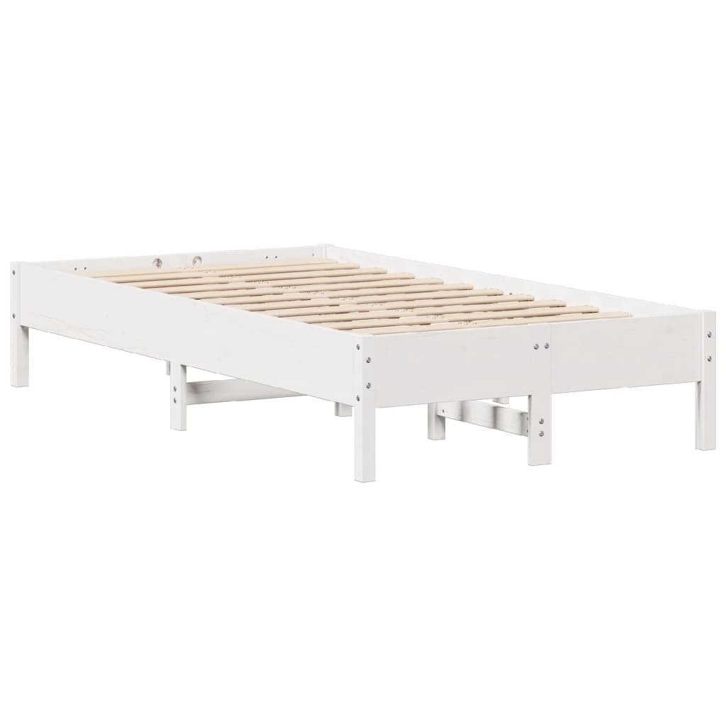 fehér tömör fenyőfa ágy matrac nélkül 90 x 200 cm