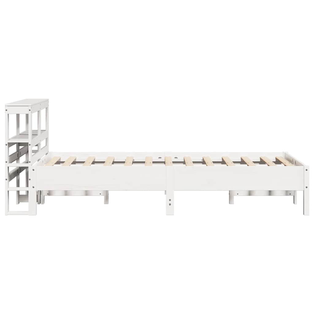 fehér tömör fenyőfa ágykeret matrac nélkül 90 x 190 cm