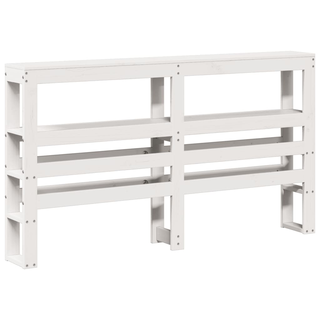 fehér tömör fenyőfa ágy matrac nélkül 150 x 200 cm