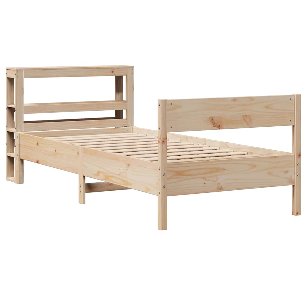 tömör fenyőfa ágy matrac nélkül 75 x 190 cm
