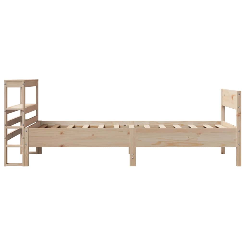 tömör fenyőfa ágy matrac nélkül 75 x 190 cm