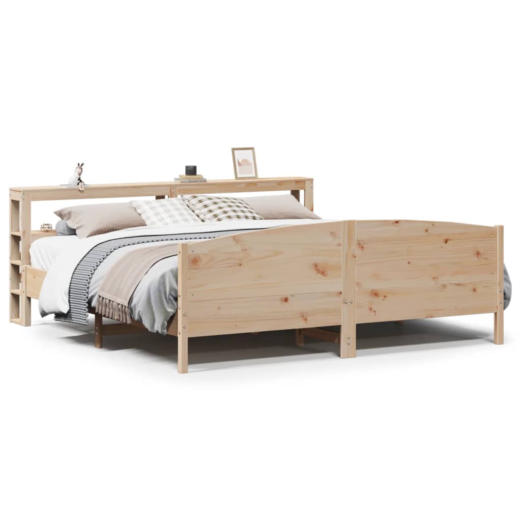 tömör fenyőfa ágy matrac nélkül 200 x 200 cm