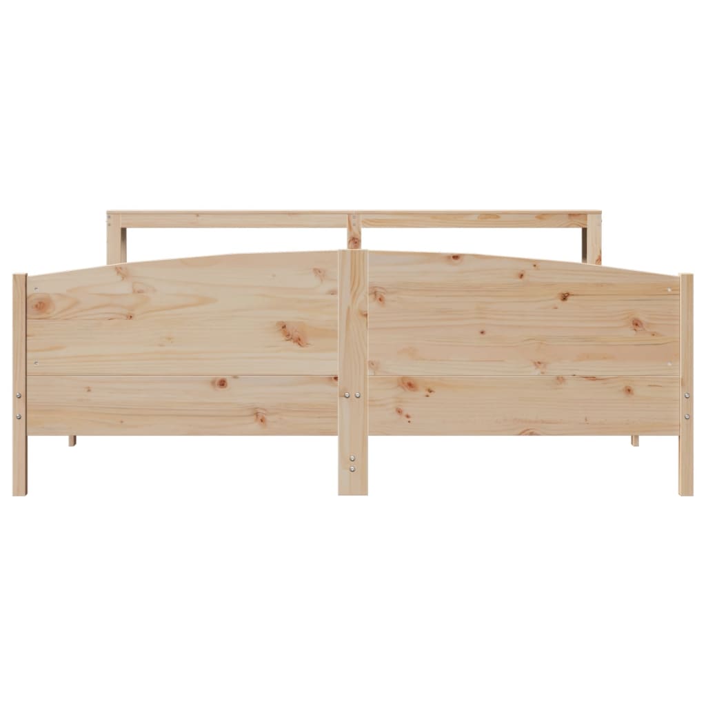 tömör fenyőfa ágy matrac nélkül 200 x 200 cm