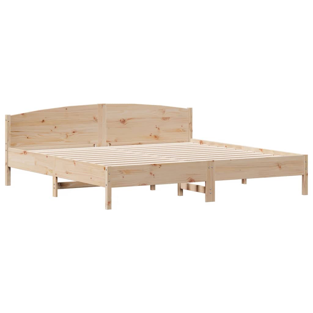 tömör fenyőfa ágy matrac nélkül 200 x 200 cm