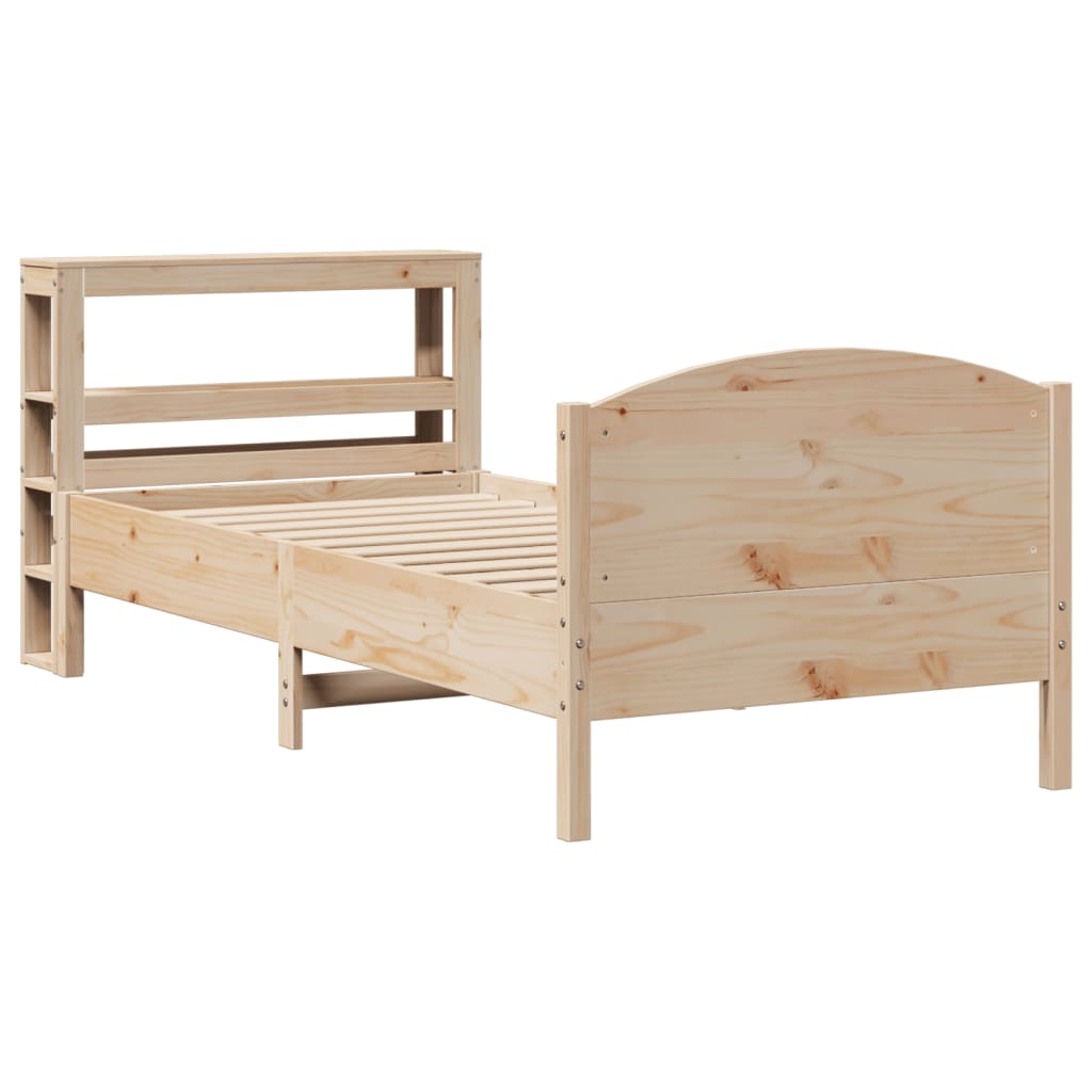 tömör fenyőfa ágy matrac nélkül 75 x 190 cm