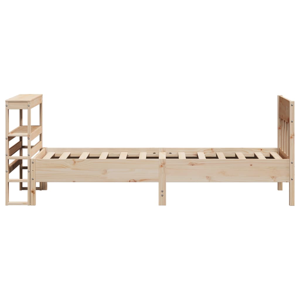 tömör fenyőfa ágy matrac nélkül 75 x 190 cm