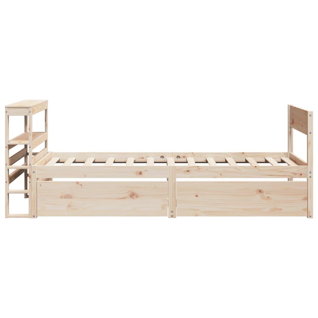 tömör fenyőfa ágy matrac nélkül 90 x 200 cm