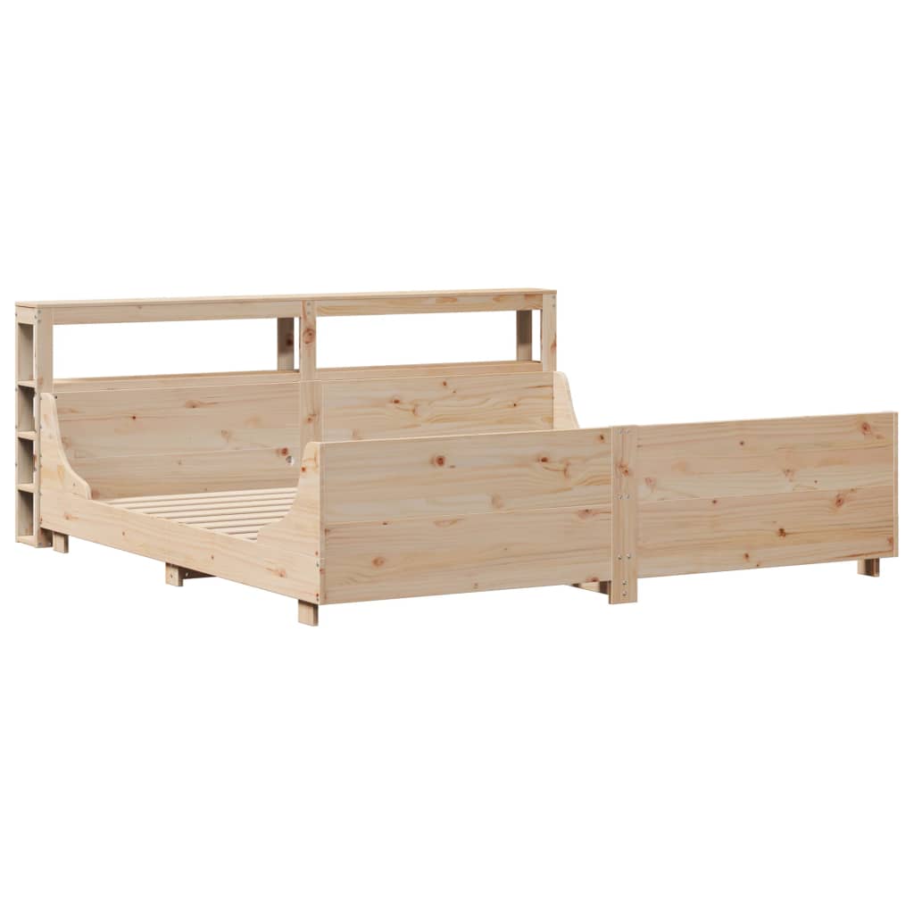 tömör fenyőfa ágy matrac nélkül 200 x 200 cm