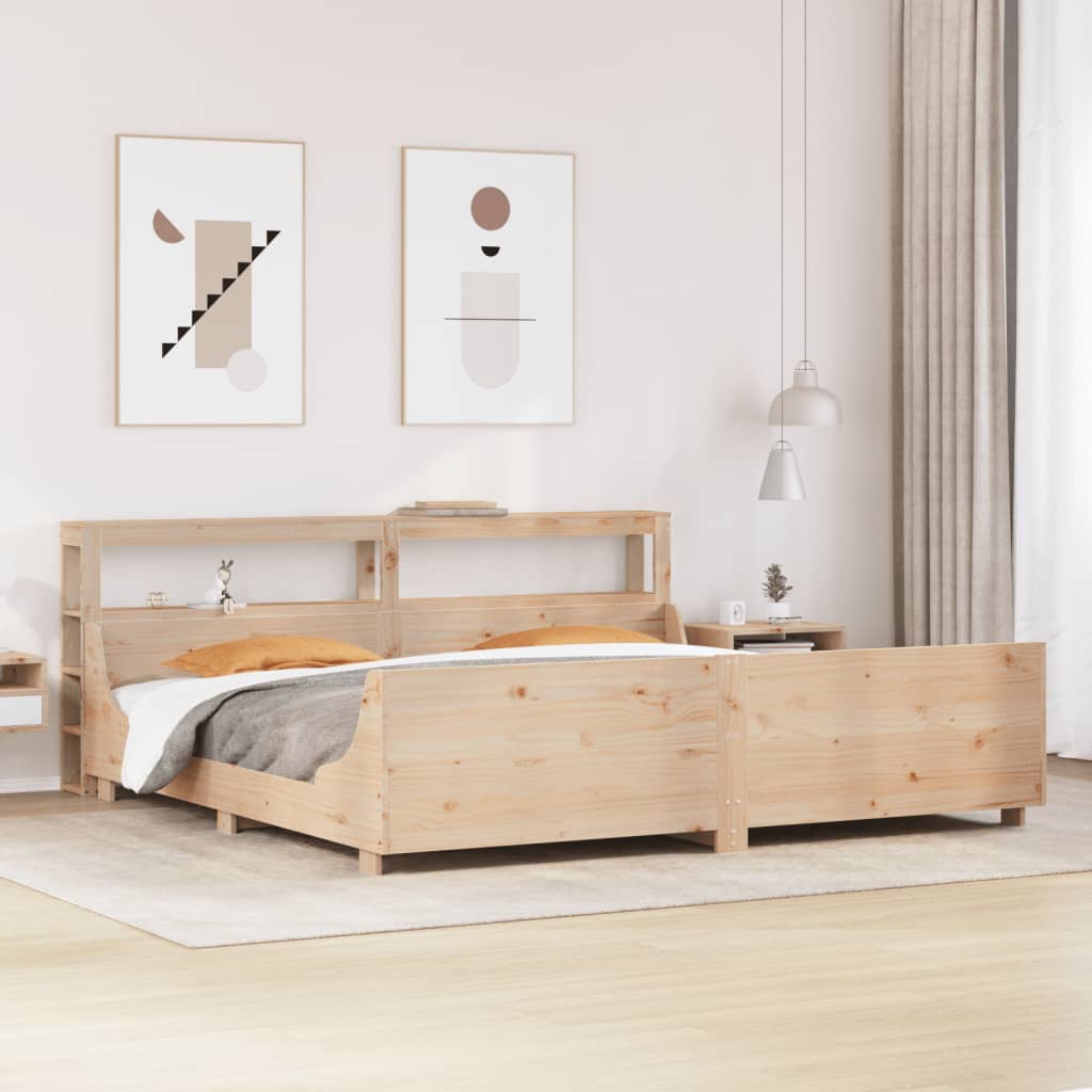 tömör fenyőfa ágy matrac nélkül 180 x 200 cm