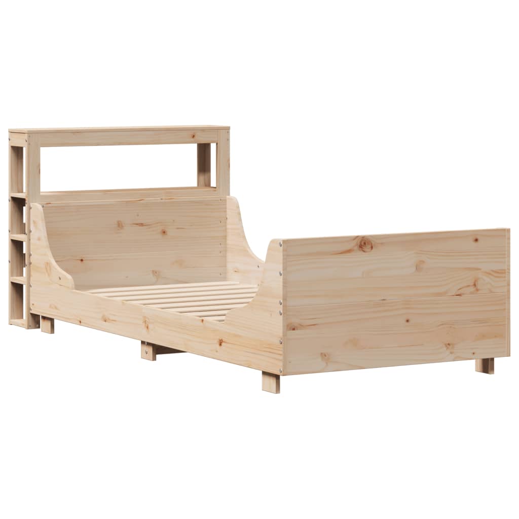tömör fenyőfa ágy matrac nélkül 90 x 200 cm