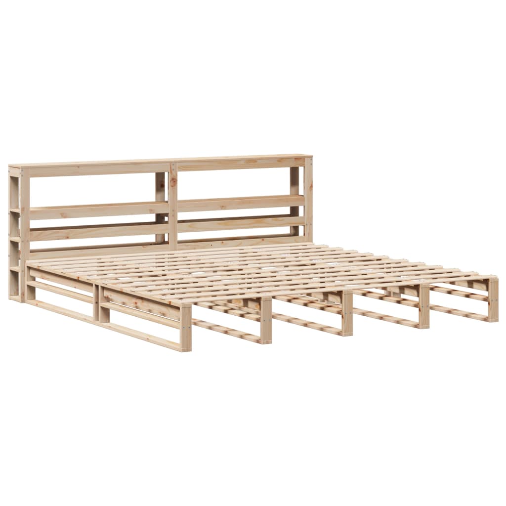 tömör fenyőfa ágy matrac nélkül 200 x 200 cm