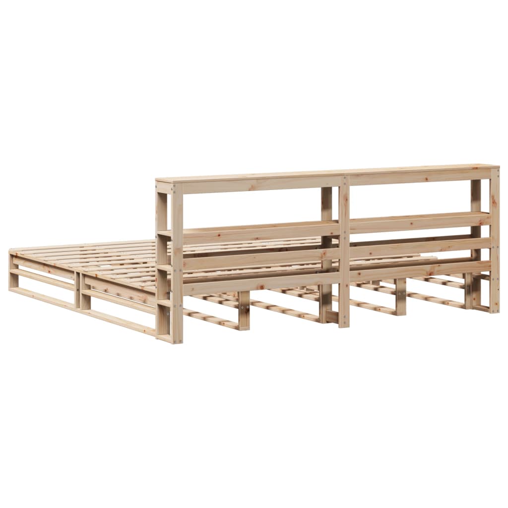 tömör fenyőfa ágy matrac nélkül 200 x 200 cm