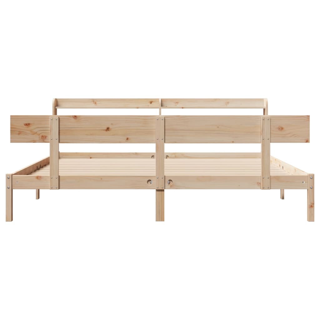 tömör fenyőfa ágy matrac nélkül 200 x 200 cm