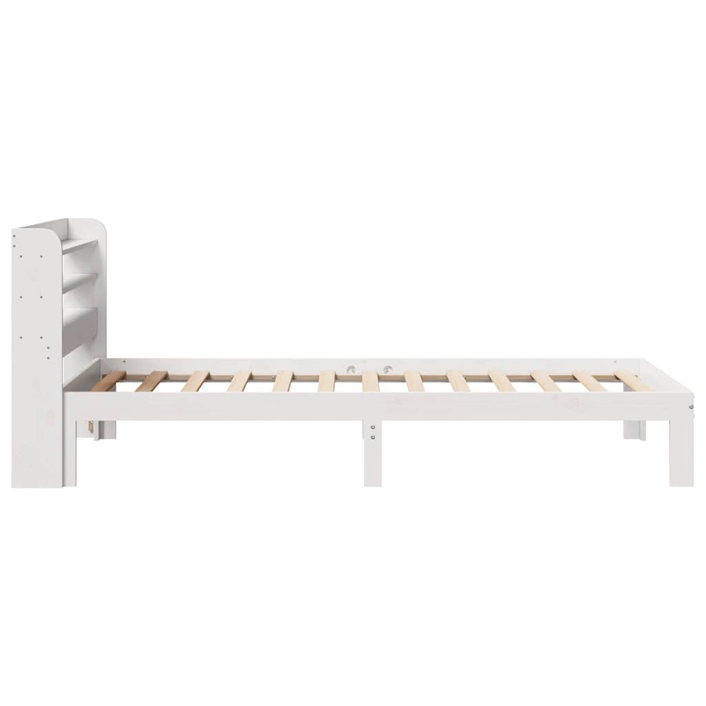 fehér ágykeret fejtámlával matrac nélkül 90x200 cm