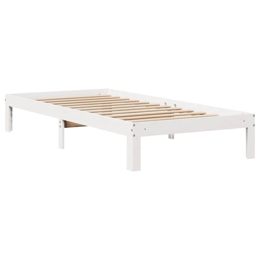 fehér ágykeret fejtámlával matrac nélkül 90x200 cm