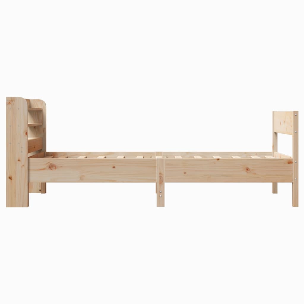 tömör fenyőfa ágy matrac nélkül 75 x 190 cm