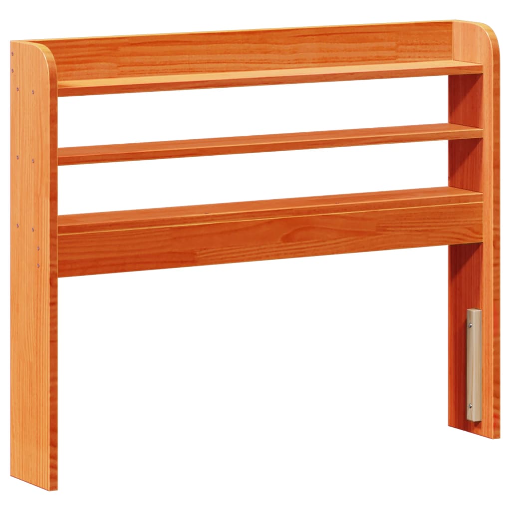 viaszbarna tömör fenyőfa ágy matrac nélkül 75 x 190 cm