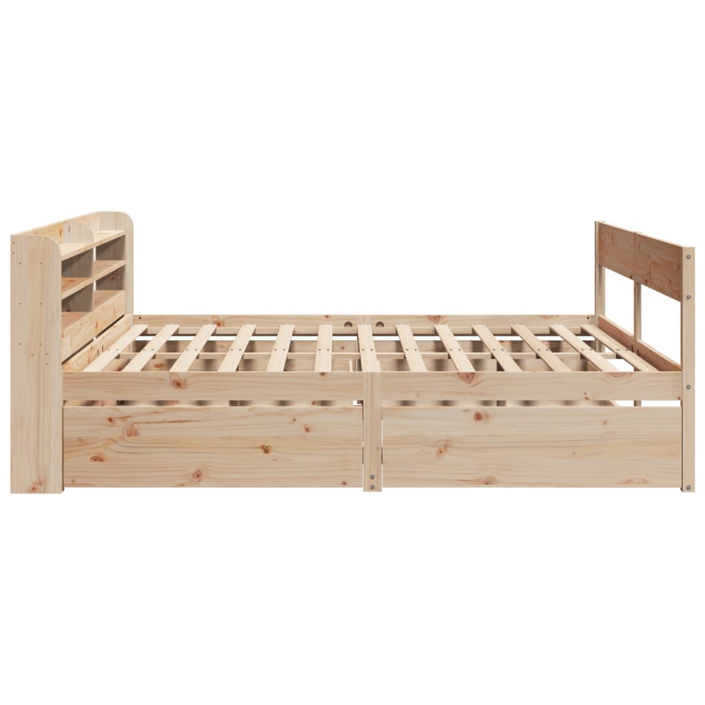tömör fenyőfa ágy matrac nélkül 200 x 200 cm
