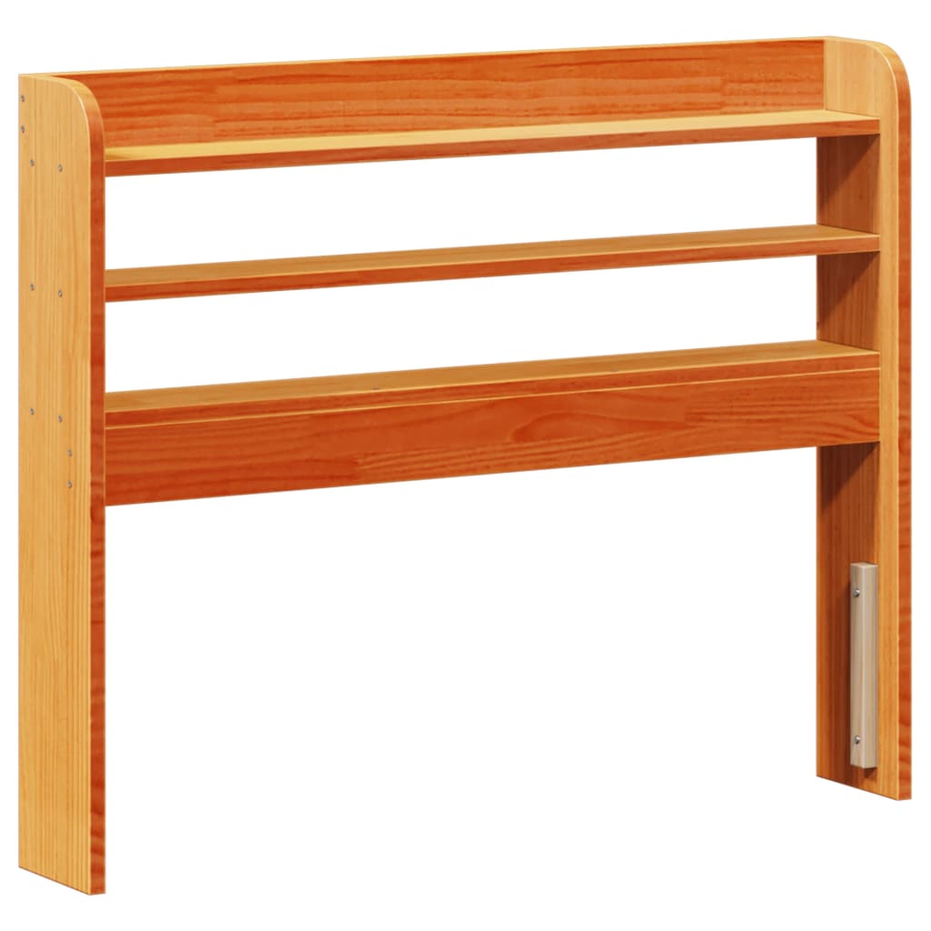 viaszbarna tömör fenyőfa ágy matrac nélkül 75 x 190 cm