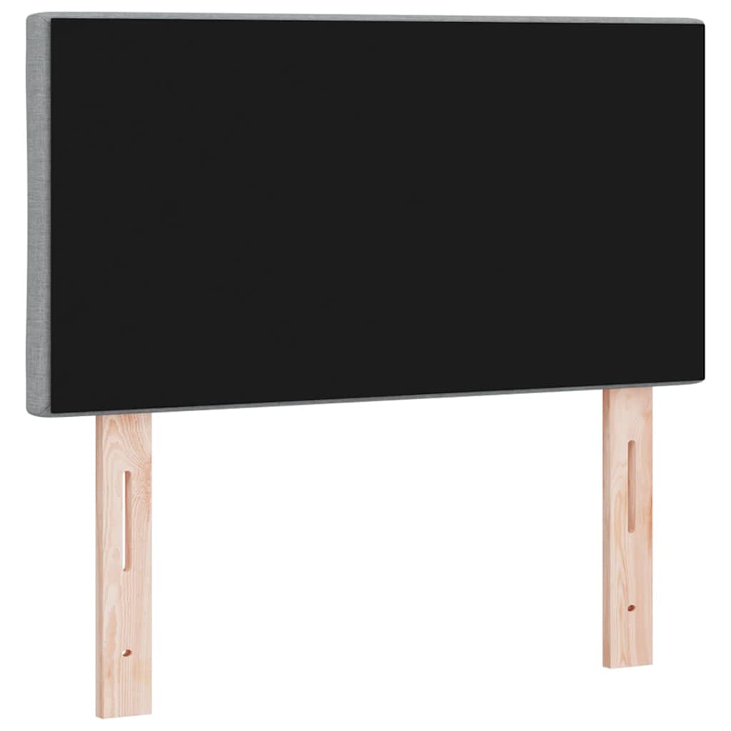 LED ágytámla Világosszürke 80 cm szövet