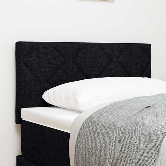 LED ágytámla Fekete 80 cm szövet