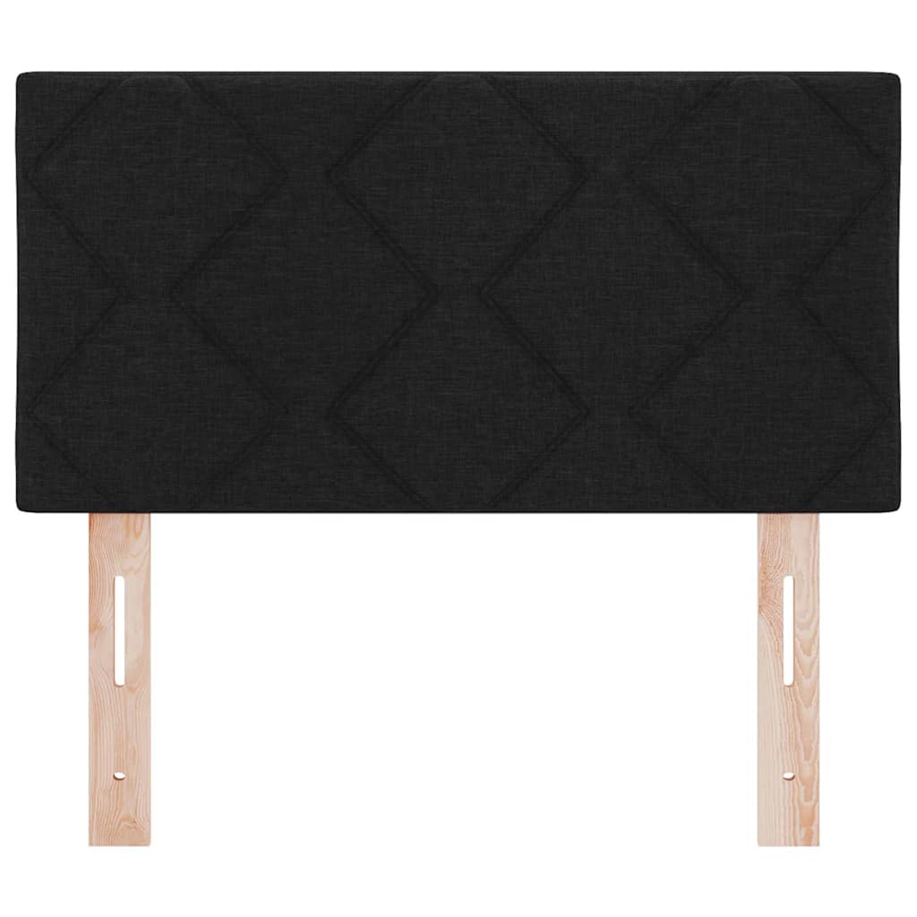 LED ágytámla Fekete 80 cm szövet