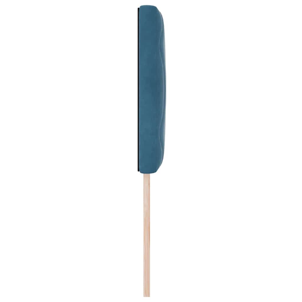 LED ágytámla Sötét kék 80 cm Bársony