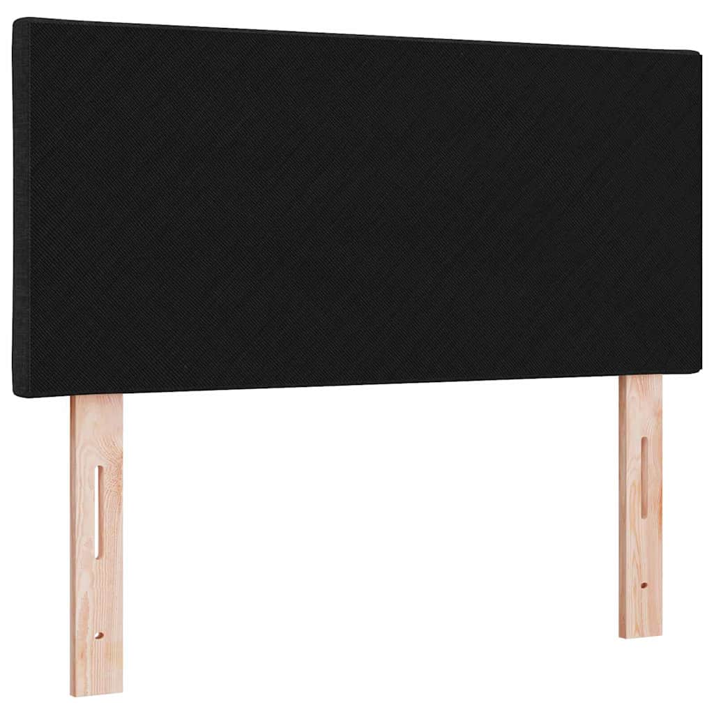 LED ágytámla Fekete szövet