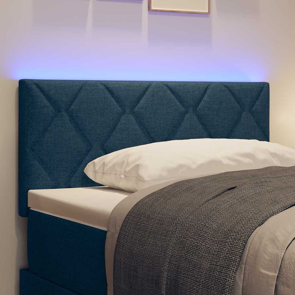 LED ágytámla Kék 90 cm szövet