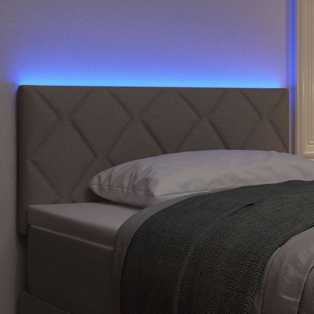 LED ágytámla Tópszínű szövet