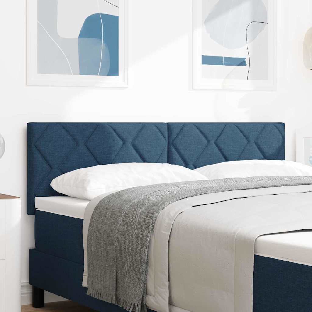 LED ágytámla Kék 144 cm szövet