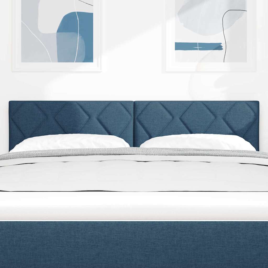 LED ágytámla Kék 144 cm szövet