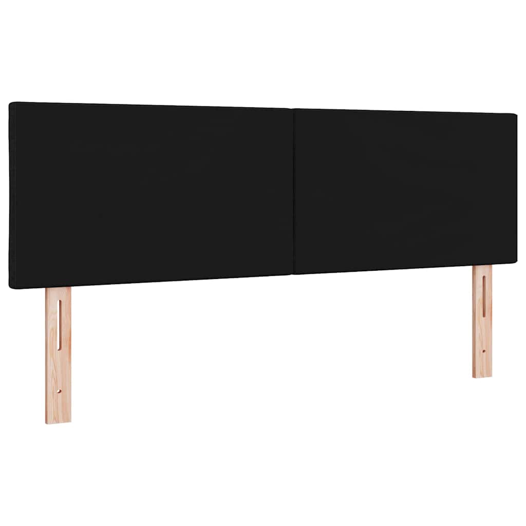 LED ágytámla Fekete szövet