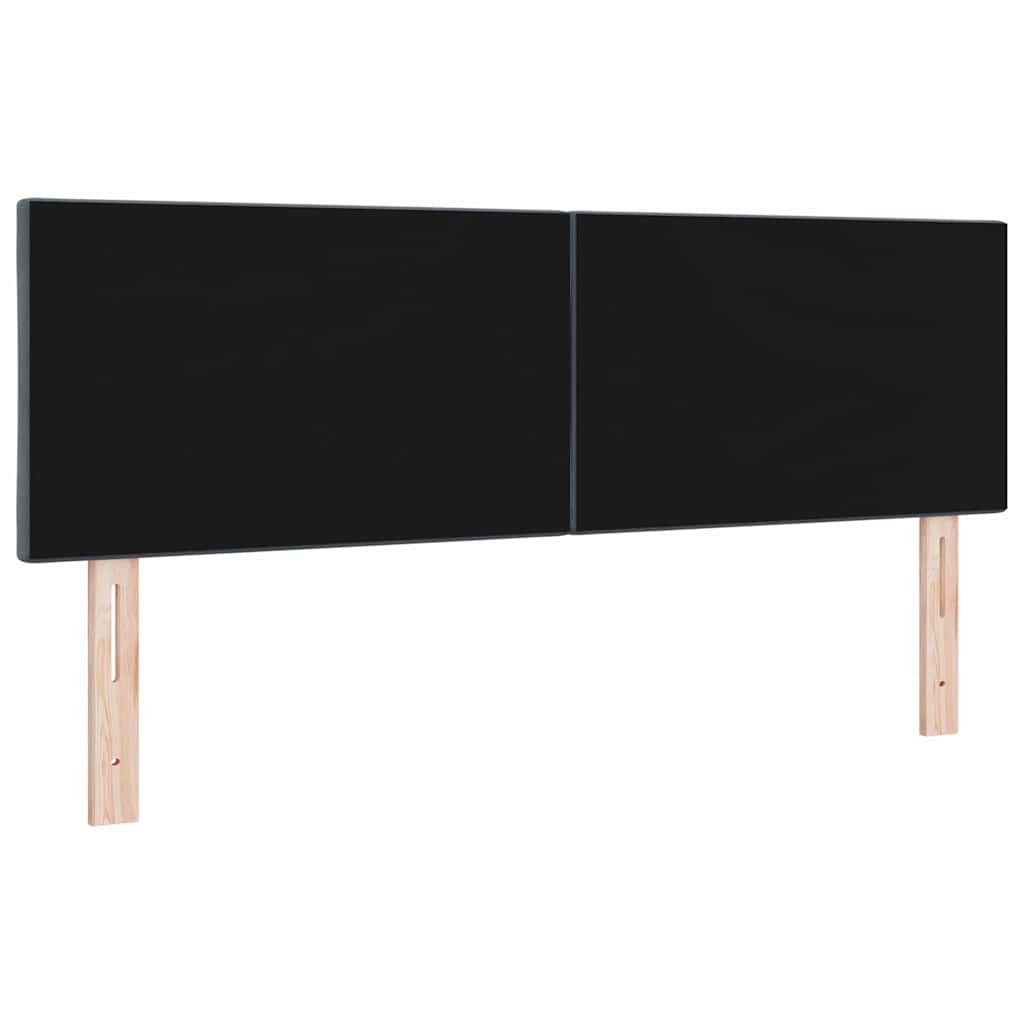 LED ágytámla Sötétszürke 160 cm Bársony