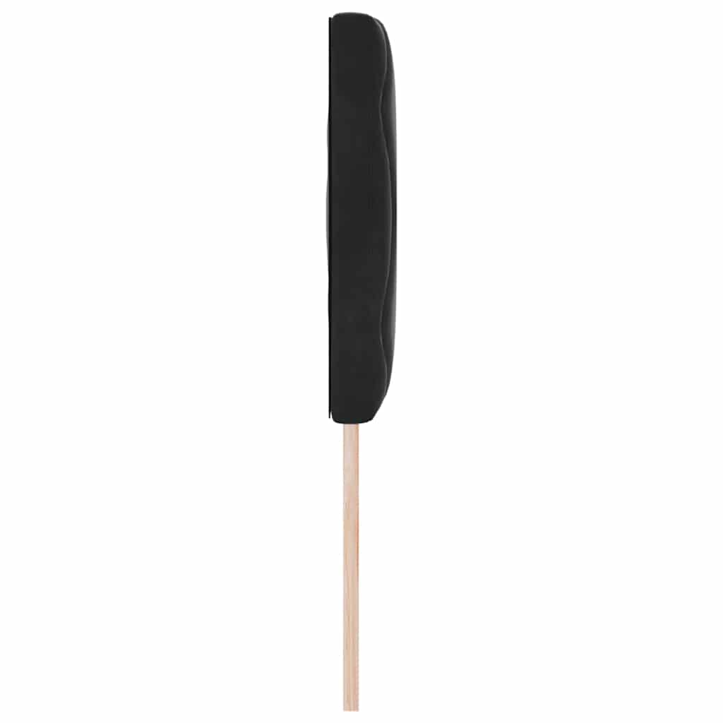 LED ágytámla Fekete 160 cm Bársony