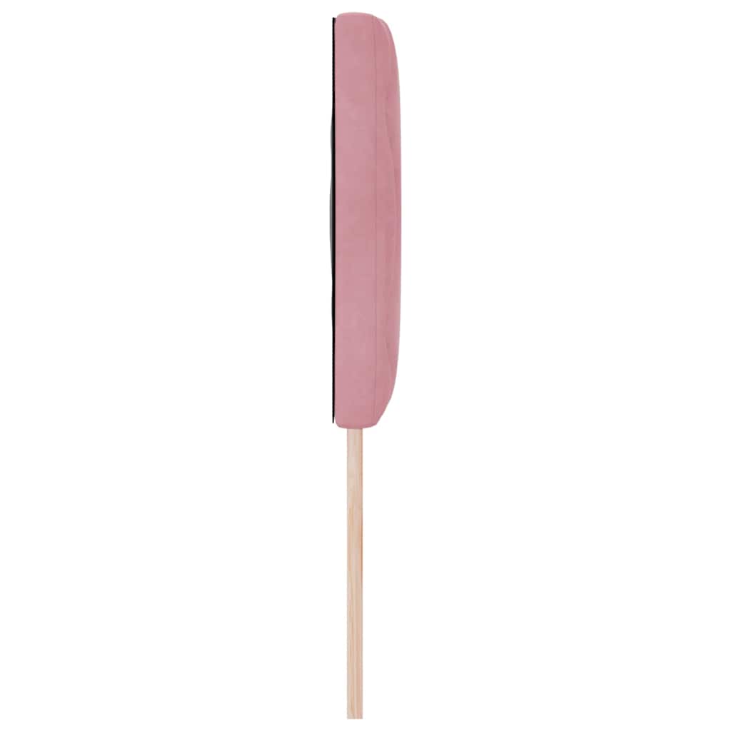 LED ágytámla Rózsaszín 160 cm Bársony